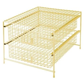 Designa Grid Wire Drawer Organizer Gold Amazon Co Uk Office Products