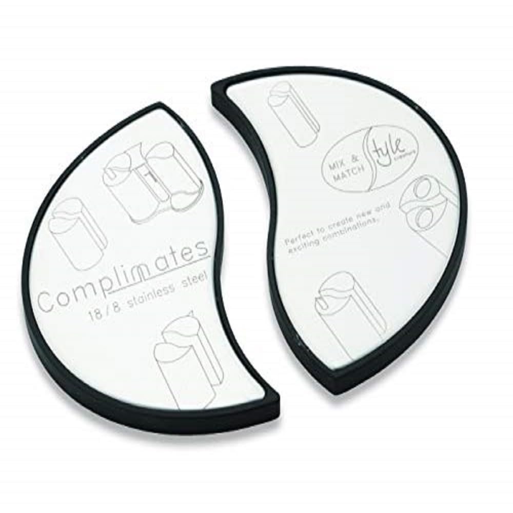 Grunwerg CMP-098 Table Coasters, Stainless Steel, Steel