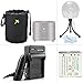 Must Have Accessories Kit For Sony Cyber-shot DSC-QX10, DSC-QX100, QX100/B DSC-QX10/W DSC-QX10/B, QX30 Smartphone Attachable Lens-style Camera Includes Replacement NP-BN1 Battery + Charger + Lens Case