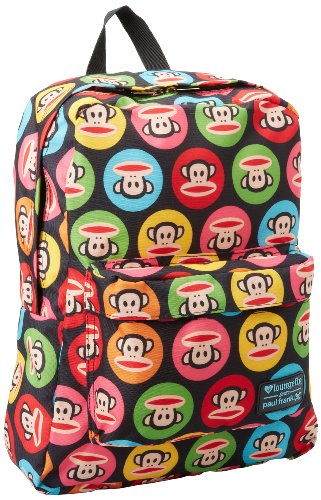 Loungefly Paul Frank Big Dot Julius Backpack,Black/Blue/Orange/Yellow,One Size