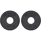 Micro Gainz Standard 1-Inch Center Hole Fractional Weight Plates Set of 2 Plates, Choose Set (.25LB-1.25LB), Designed for Standard 1-inch Barbells &amp; Dumbbells, Made In USA