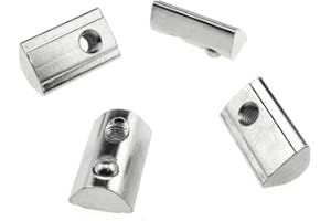 Odinest 4040 Series M5 T Slot Nuts Roll-in Spring Ball Loaded Elastic Nuts 15 Pack Carbon Steel for 4040 Series Aluminum Extrusion Profile Rail with 8mm Slot for 3D Printer