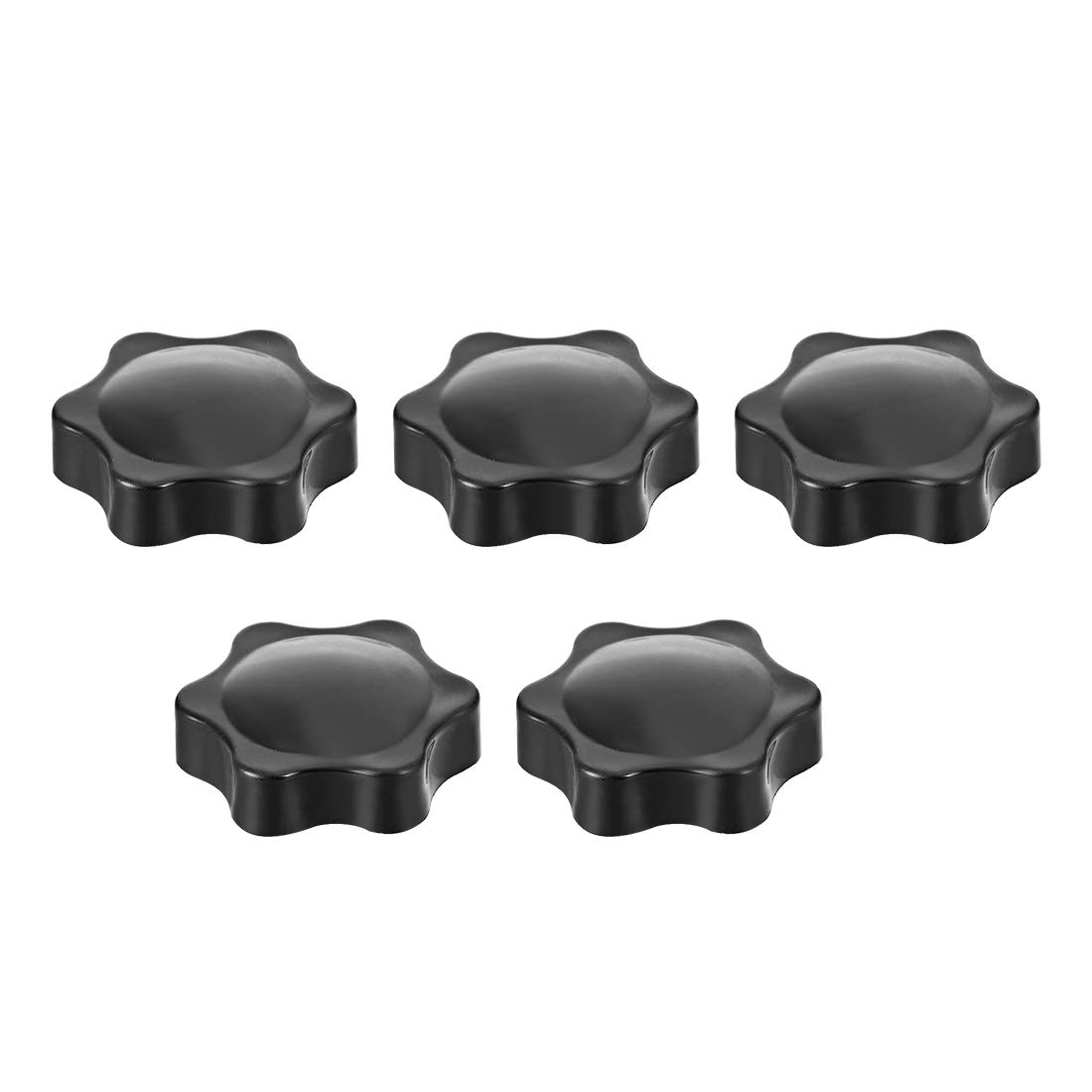 Uxcell Clamping Handle Screw Knobs Handle Star Knob M8 x 9mm Female Thread 5pcs