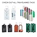 Travelambo Cruise Tags Luggage Etag Holders Zip Seal & Steel Loops Thick PVC (10 Tags)