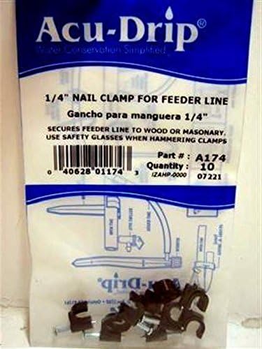JAIN IrrigationA174M"1/4" Nail Clamp- 10ct