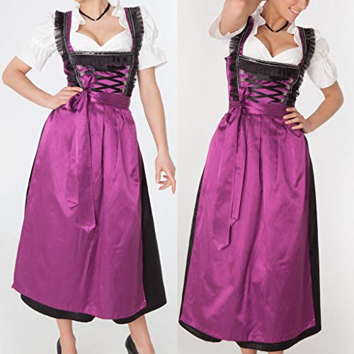 image for MIS1950s Women's German Dirndl Dress 2 Pieces Traditional Bavarian Okt