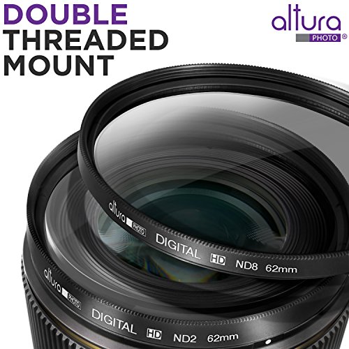 image for 62MM Altura Photo Neutral Density Professional Photography Filter Set 