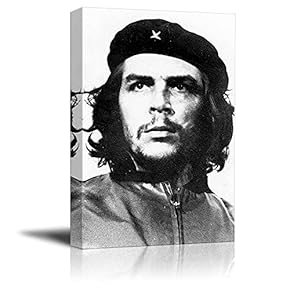 Black And White Che Guevara - Canvas Art