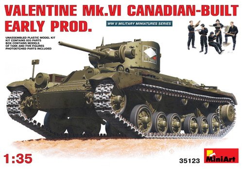1:35 Valentine Mk Vi Canadian Built Early Production Tank