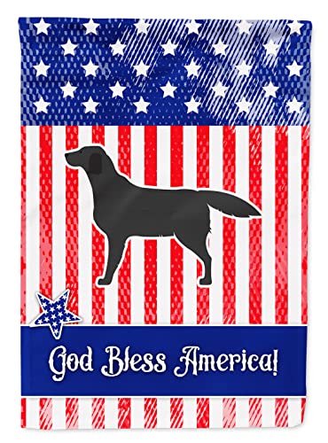 Caroline's Treasures BB3308GF USA Patriotic Black Labrador Retriever Garden Fla…