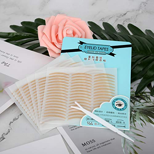 3D Lace Eye Lids Lift Stickers, Natural Invisible Slim One-sided Double Eyelid Tapes, Medical Fibre, Instantly Eyelids Lift Without Surgery, Perfect for Uneven/Single/Droopy/Hooded/Sagging Eyelids