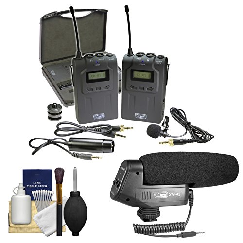 Vidpro XMW4 Professional UHF Wireless Microphone System with Lavalier