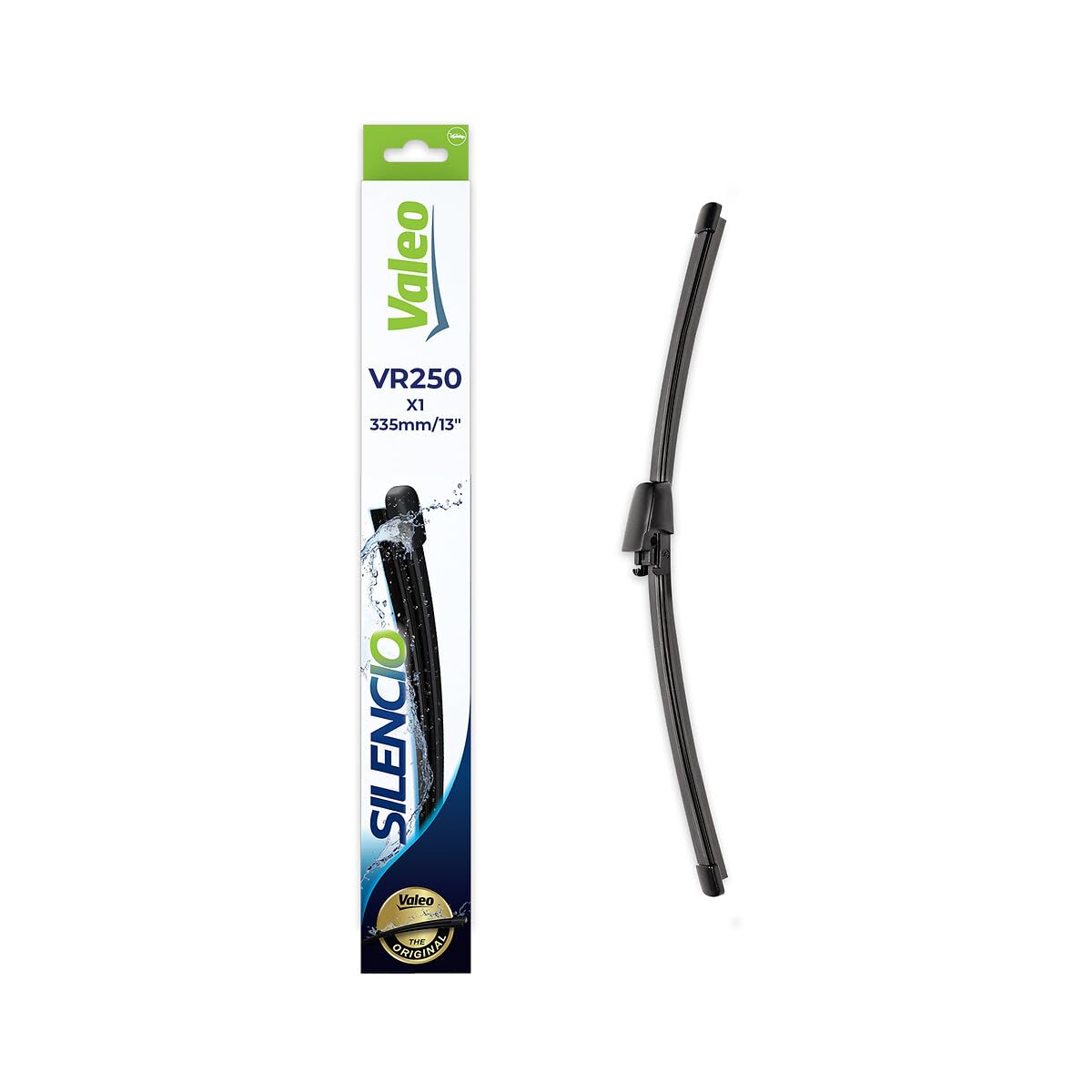 VALEO Silencio Wiper - VR250 - High Performance, Superior 360 Degrees Visibility, Easy Installation Original Flat Blade 335mm - Rear - 1 Wiper Blade - 574300
