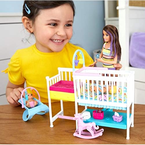 barbie nursery playset with skipper