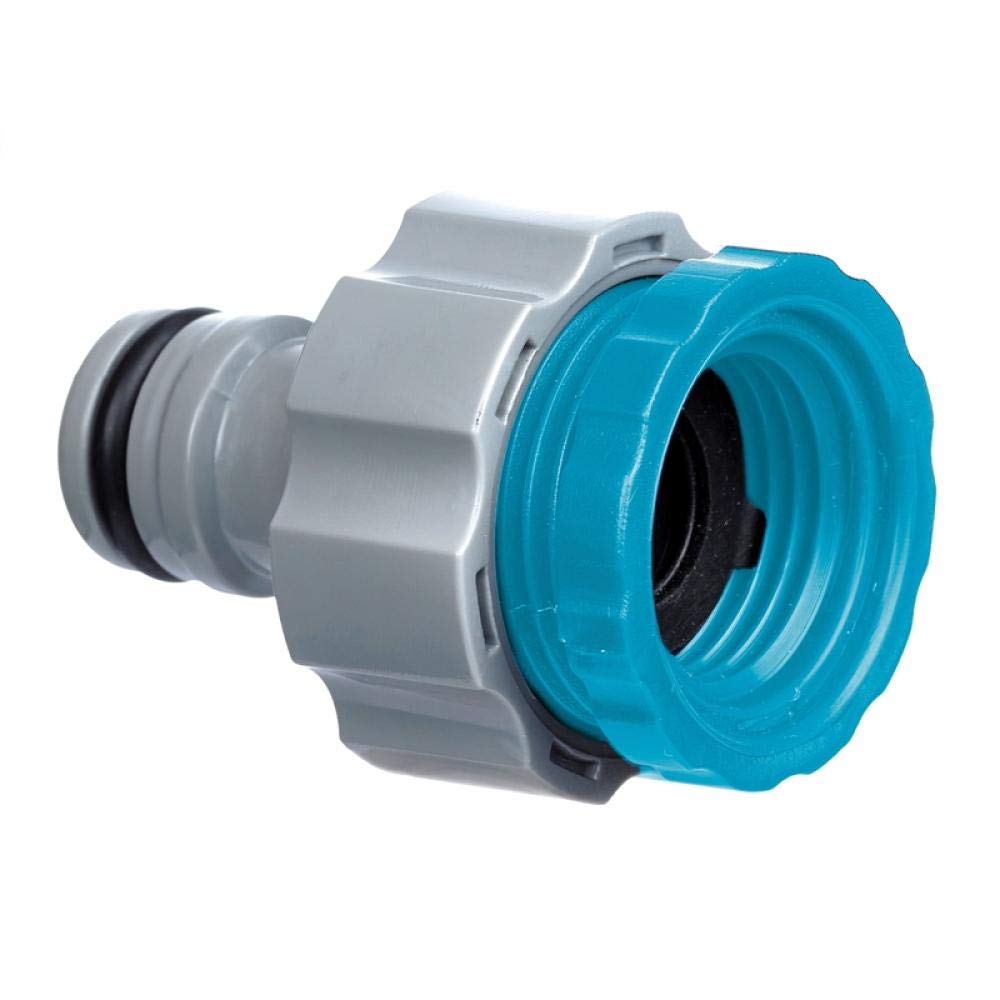 Flopro 70300531 Dual Fit Outside Tap Garden Hose Connector, Blue, 3.8 x 3.8 x 4.5 cm