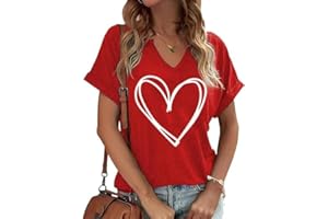 OVAZLY Women's Floral T-Shirts V-Neck Dandelion Sun Flower Graphic Casual Tee Boho Tops Cute Wildflowers Shirts