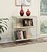 Convenience Concepts SoHo Bookcase, Weathered White / Glass