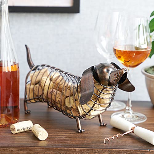 True Dachshund Cork Holder, Decorative Wine Cork Storage and Decor