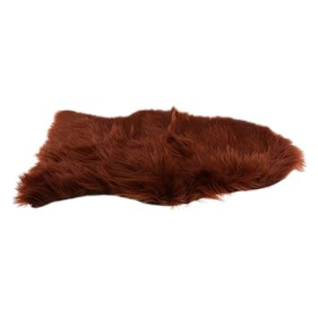 non-brand MagiDeal Künstliche Schaffell Teppich in versch. Farben, Größe: Ca. 40cmx60cm - Braun