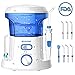 Nicefeel Electric Dental Water Flosser 600ml Capacity Quite Design（50db）Anti-leakage Professional Countertop Dental Oral Irrigator with 7 Multifunctional Tips for Adult and Kids