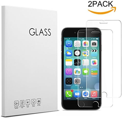iPhone 6/iPhone 6S Screen Protector, [2 Pack] Premium Tempered Glass with 9H Hardness [3D Touch] Bubble Free Screen Protector for iPhone 6s, iPhone 6 [4.7“ inch]