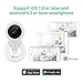 MiSafes WiFi Baby Pet Video Monitors 1280x720p Wireless Security Camera HD Remote Home Surveillance Indoor Cameras with 2 Way Audio Talk for iPhone iPad Android Samsung Sony LG (White)