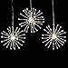 EAMBRITE 3PK 8” Diameter LED Hanging Starburst Twig Light with 180 Warm White Mini Led Lights for Christmas Tree Decorative Home Xmas Wedding
