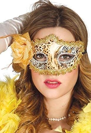 Fancy Me Femme Sexy Leopard Imprime Chat Bal Masque Carnaval Mardi Gras Fleur Festival Masque Yeux Costume Deguisement Accessoire Amazon Fr Jeux Et Jouets
