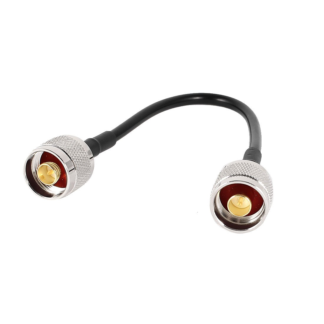 sourcingmap N Type Male to Male Adapter Straight Connector RG58 Cable 9"/22.5cm