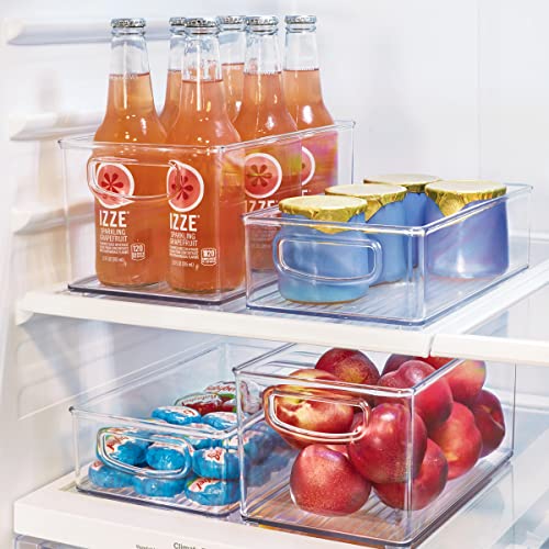 iDesign Plastic Fridge and Freezer Organizer Bin with Integrated