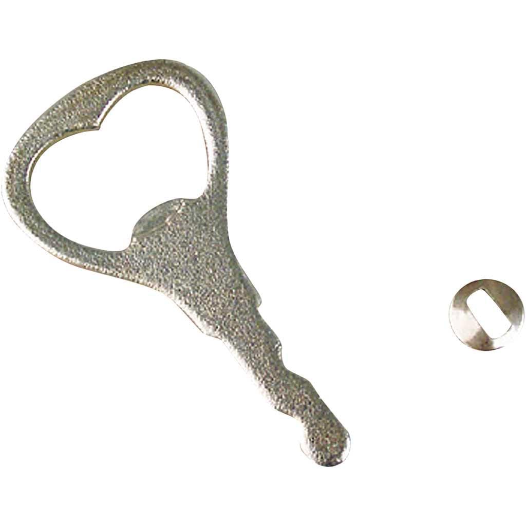 Bottle Opener for handle, L: 7 cm, 5 pcs