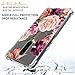 Osophter Oneplus 7 Pro Case,One Plus 7 Pro Floral Case, Flower for Girls Women Shock-Absorption Flexible TPU Rubber Soft Silicone for Oneplus 7 Pro(Purple Flower)