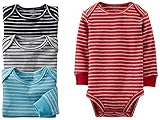 Carter's Baby Boys' 4 Pack Striped Bodysuits (Baby) - Assorted