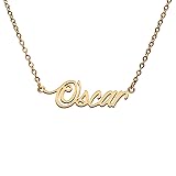 Oscar Name Tag Necklaces for Her His Friends