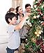 Hilai 6ft Artificial Christmas Tree Unlit Pine Tree with Solid Metal Stand Fluffy Xmas Tree 1000 Tips Festival Party Holiday Decoration