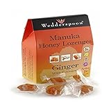 Wedderspoon Organic Manuka Honey Lozenges with Ginger and Echinacea, 4 Ounce