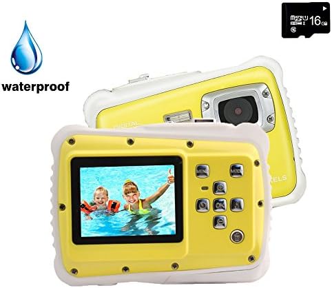 Kids Digital Camera, YTAT Underwater Digital Action Camera for Kids, Dust Proof Waterproof Camcorder with 16G SD Card 5M CMOS for Children Boys Girls Gift Toys