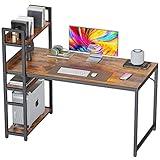 CubiCubi Computer Desk 55 inch with Storage Shelves