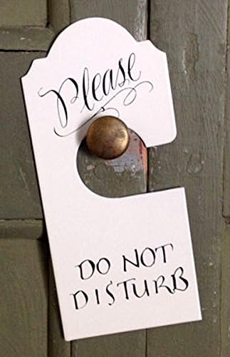 Do Not Disturb Metal Door Knob Sign Great Honeymoon Newlywed Gift