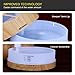 Ultrasonic Aromatherapy Essential Oil Diffuser - Unique Design Humidifier with Adjustable Mist Modes & Night Lights, Waterless Auto Shut off for Office Home Bedroom Living Room Study Yoga Spa