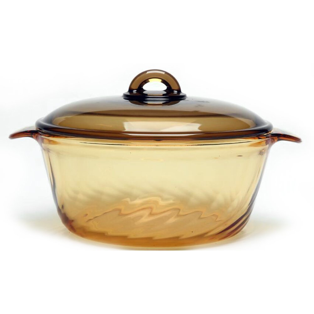 COZY HOMY 1.5 L 2.5L 3.5L 3.8L 5L Round Stewpot with Glass Cover by Enduraglass, Incredibly durable and safe for the dishwasher, freezer, microwave, oven, broiler & stovetopCOZY HOMY (1.5L)
