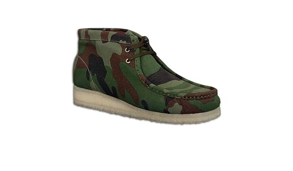 camouflage wallabees clarks