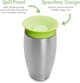 Munchkin Miracle 360 Stainless Steel Sippy Cup 296ml Green view 3