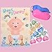 Reusable Baby Shower games - Pin the Dummy on the Baby Game | Large Size Poster | for Baby Shower Favors, Gender Reveal Party Supplies