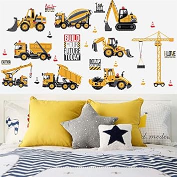 Traktor Engineering Auto Wandpaste Kinderzimmer Bett Kopf Schrank Kindergarten Schule Internat Kinder Spass Dekorative Wandaufkleber Amazon De Baumarkt