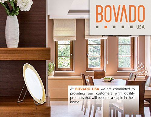 Bovado USA Pack of 4 Nickel Plate Stands Decorative Counter Top Displays for Kitchenware - 6 x 3 Inches - By