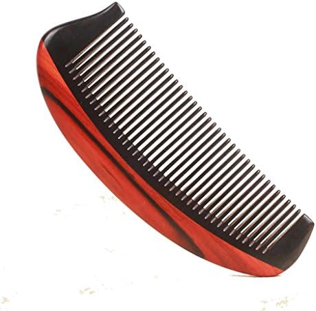 Handmade Natural Purple Sandalwood No Static Comb with Wavy Handle with Aromatic Scent for Detangling Curly Hair and Gift(20cm length) pack of 2