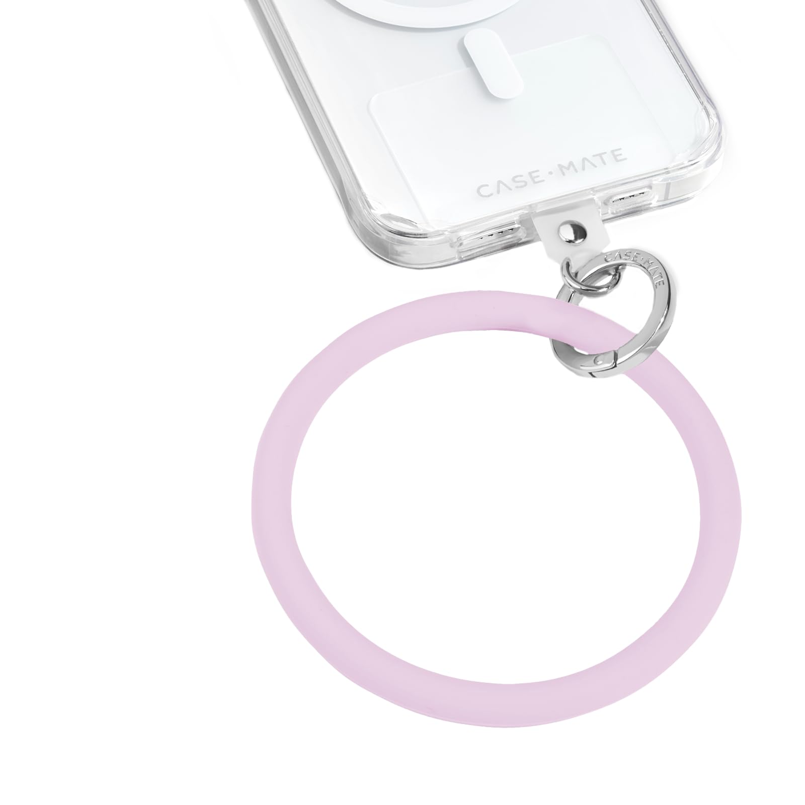 Case-Mate Phone Charm Bangle Bracelet - Detachable Wristlet Keychain for Women - Hands-Free iPhone Wrist Strap with Tether Tab - Key Ring Bracelet for Galaxy, Pixel and Phone Cases - Stardust