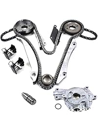 CNS tk8050ptabop marca nueva cadena (180 Enlaces) Engine Timing Kit, tensor Primaria, y Bomba de aceite Set Eer