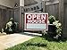 Open House Sign Kit - 3 Double Sided Signs & 3 Heavy Duty Stakes - Red Property Signs 18